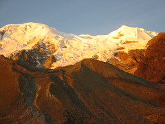 Illimani (6,450m or 21,000+) - Sunset from base camp