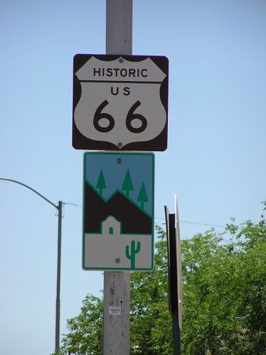 Rt. 66 sign.
