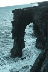 Arch in the volcanic rock