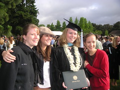 Monica, Tecie, Katie & Chris @ Graduation