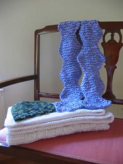 Wavy Boxes Baby Blanket and Wavy Gravy Scarf