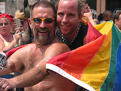 Harley Riders, Chicago Pride Parade, 2005