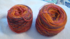 Kool-aid dyed sock yarn